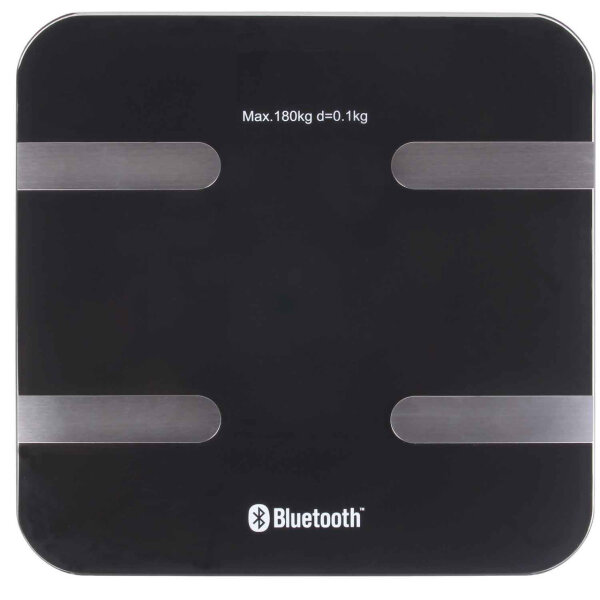 Digitale Gewicht-/ Körperfettwaage mit iOS App Bluetooth Schwarz