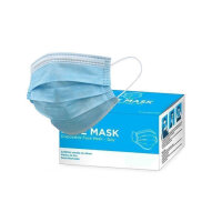 100 Mundschutz Atemschutzmasken Gesicht Hygienemaske OP Maske mit 3 lagigem Filtermaterial